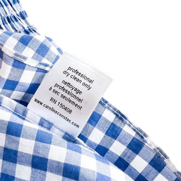Caroline Constas Appolonia Plaid Off the Shoulder Smocked Top - Picture 14 of 16